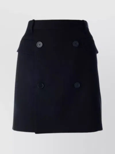 Balenciaga Skirts With Belt Loops And Front Pockets In Black