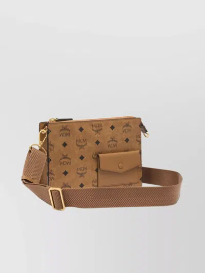 Mcm Shoulder Bags With Adjustable Strap And Front Pocket