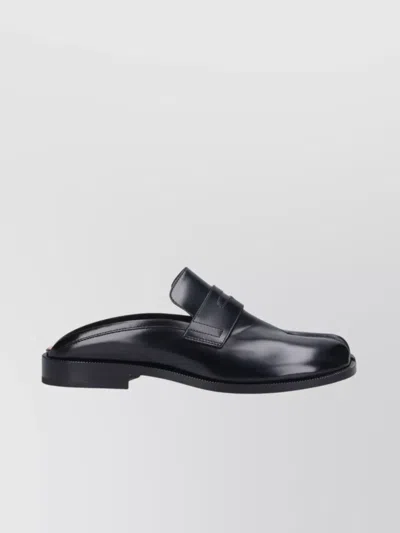 Maison Margiela Woman Black Flats In Gray