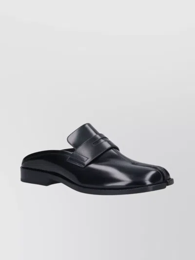 Maison Margiela Woman Black Flats In Gray