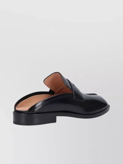Maison Margiela Woman Black Flats In Gray