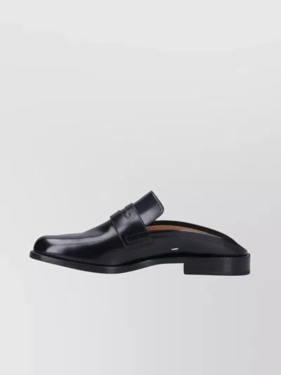 Maison Margiela Woman Black Flats In Gray