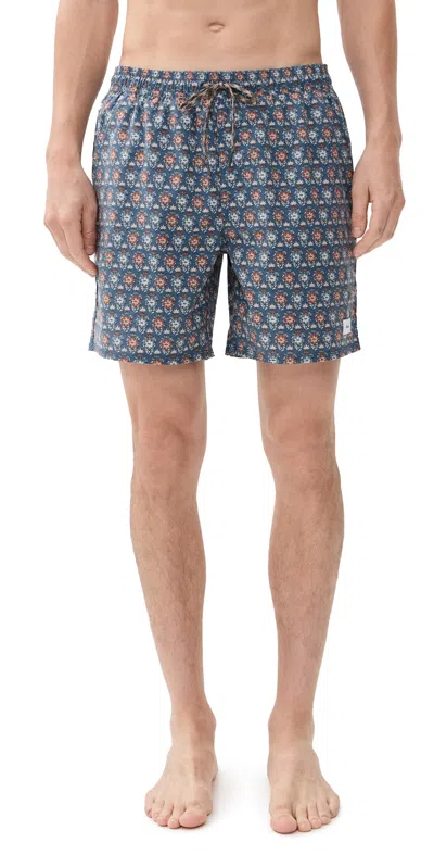 Katin Nomad Volley Shorts 7 Washed Blue In Blue