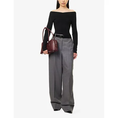 Stella Mccartney Wide-leg Trousers With Belt Loops And Pockets