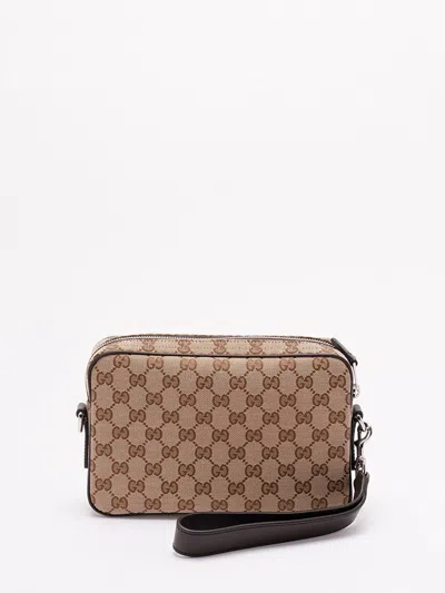 Gucci Gg Small Shoulder Strap Crossbody Bags Brown