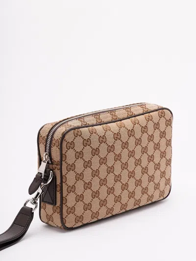 Gucci Gg Small Shoulder Strap Crossbody Bags Brown