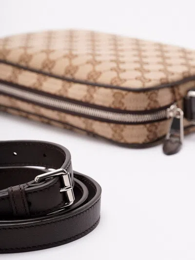 Gucci Gg Small Shoulder Strap Crossbody Bags Brown