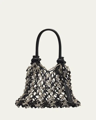 3.1 Phillip Lim Crystal Macrame Mini Sac Top-handle Bag