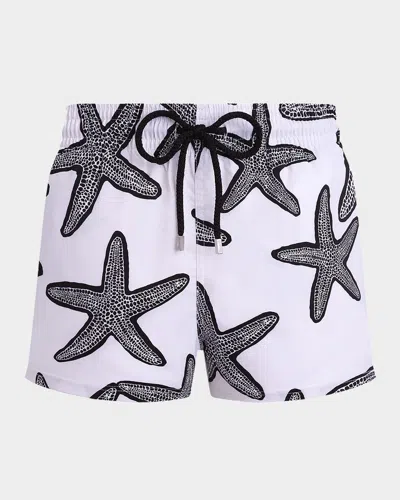 Vilebrequin Starlette Short Swim Shorts In White