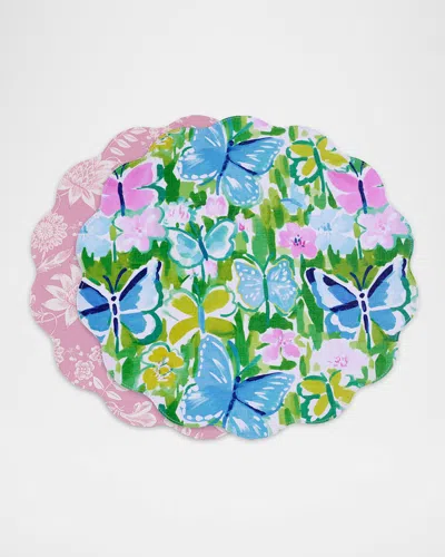 Beatriz Ball Vida Round Placemats, Set Of 4 In Multi