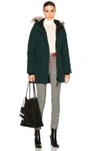 Canada Goose 'chelsea' Slim Fit Down Parka With Genuine Coyote Fur Trim In Alonquin Green