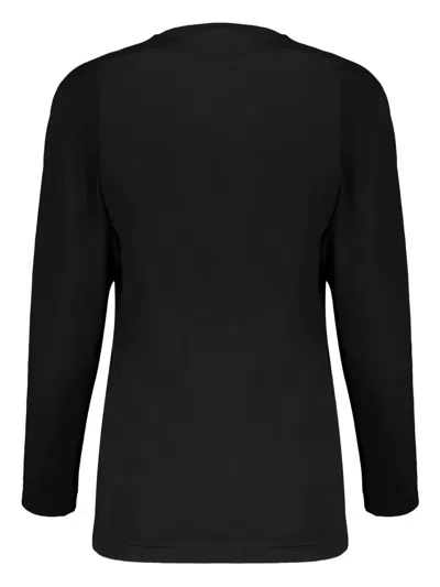 Moschino Couture Long Sleeve T-shirt In Black