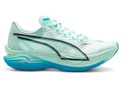 Pre-owned Puma Deviate Nitro Elite 3 (women's) Sneakers In Mint Melt/speed Blue In Multi