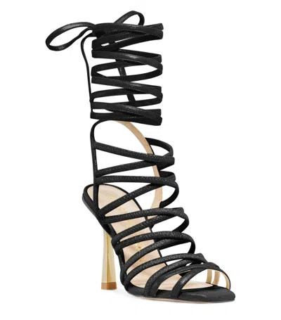 Stuart Weitzman Black Open-toed Sandals