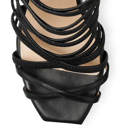 Stuart Weitzman Black Open-toed Sandals