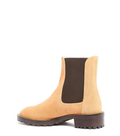 Stuart Weitzman Round-headed Boots In Brown