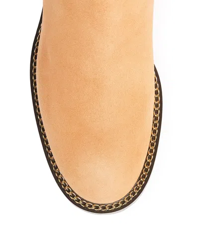 Stuart Weitzman Round-headed Boots In Brown