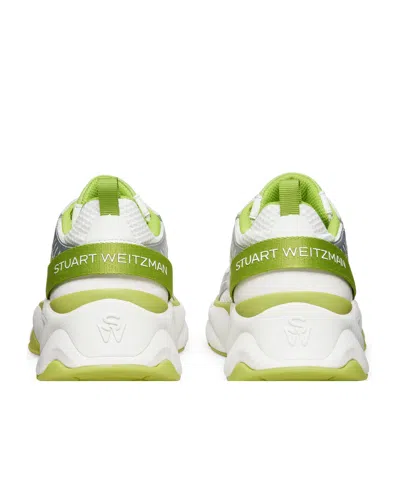 Stuart Weitzman Sw Panelled Sneakers In White
