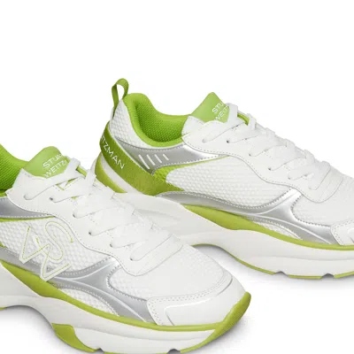 Stuart Weitzman Sw Panelled Sneakers In White