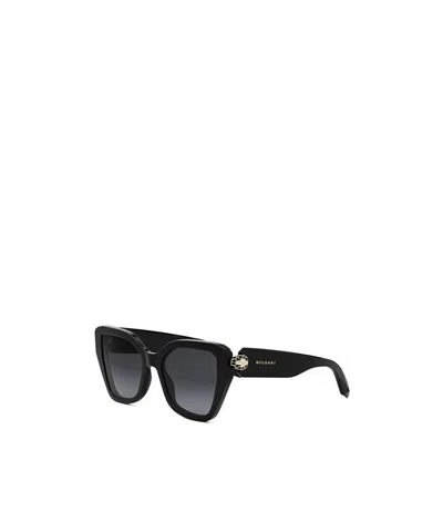 Bvlgari Bulgari Butterfly Frame Sunglasses In Black