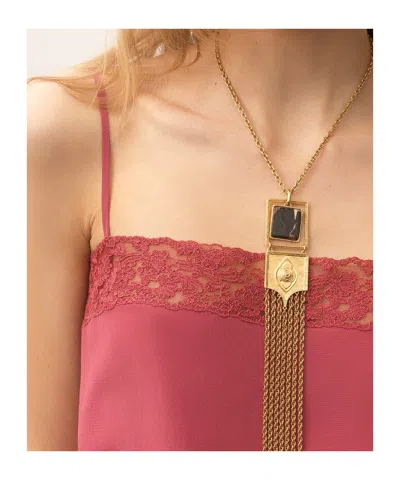 Chloé Lace-trimmed Camisole Top In Brown