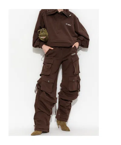 Attico Cotton Sweatshirt Logo 251wcb00091jjf007a R Attic 204 In Brown