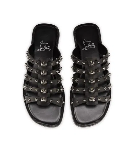 Christian Louboutin Studded Studs Strappy Leather Sandals