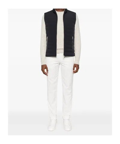 Brunello Cucinelli Men Lightweight Padded Vest In Blue