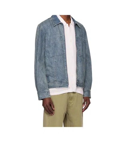 Rag & Bone Blue Simon Garage Denim Jacket