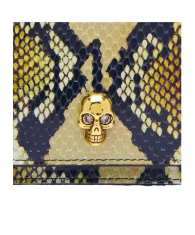 Alexander Mcqueen Mcqueen Small Skull Python Print Leather Shoulder Bag