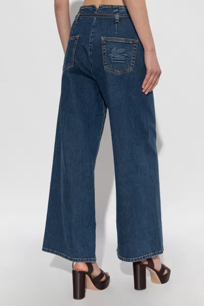 Etro Wide-leg Jeans In Blue
