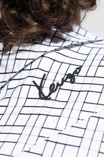 Kenzo Geometric-pattern Shirt In Gray
