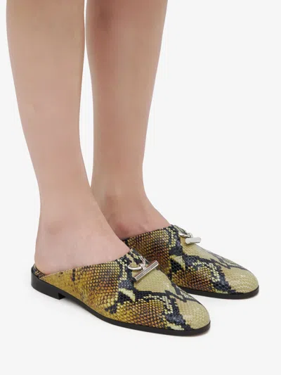 Alexander Mcqueen Alexander Mc Queen Leather Slippers In Multi