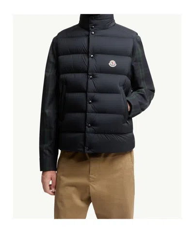 Moncler Tibb Down Gilet In Blue