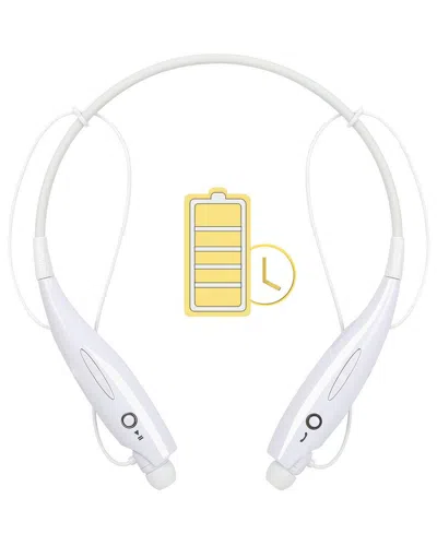 Fresh Fab Finds Wireless Bluetooth 4.0 Neckband Headphones With Mic In White