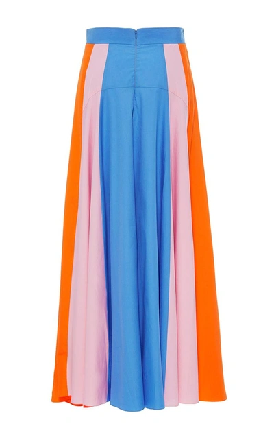 Shop Peter Pilotto Cotton Panel Skirt