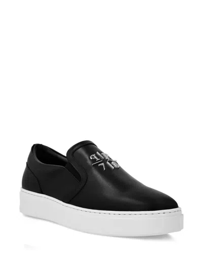 SLIP-ON LEATHER SNEAKERS