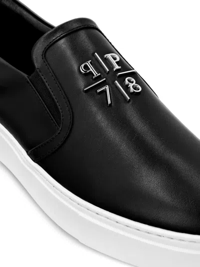SLIP-ON LEATHER SNEAKERS