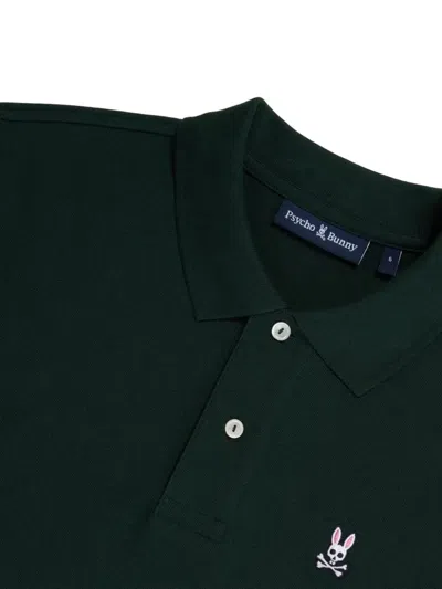 Psycho Bunny Logo-embroidered Polo Shirt In Black