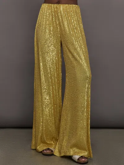 Norma Kamali Boyfriend Elephant Sweatpant In Gold