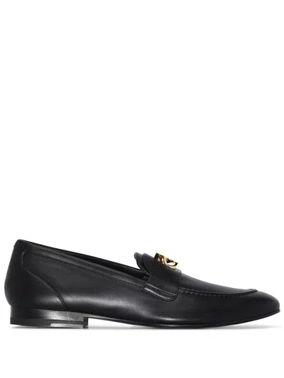 Givenchy G Chain Leather Loafers In Black