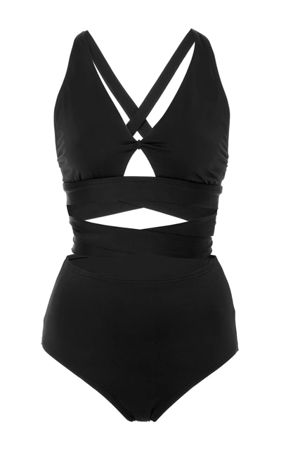 Proenza Schouler Wrap Triangle Bra Bikini Set In Black