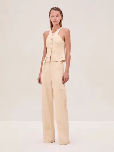 Alexis Lucky Vest With Faux Front Pockets In Havana In Neutral
