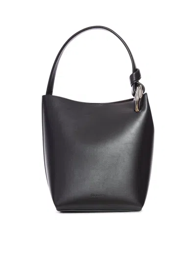 Jw Anderson Croner Bucket Bag In Black