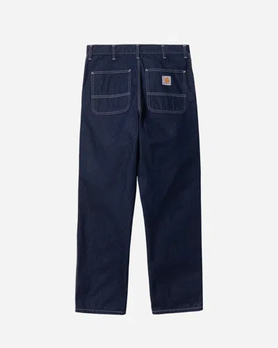 Carhartt Blue Simple Jeans In Blue