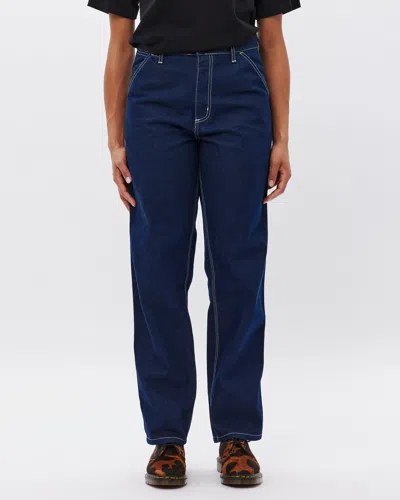 Carhartt Blue Simple Jeans In Blue