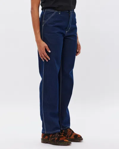 Carhartt Blue Simple Jeans In Blue