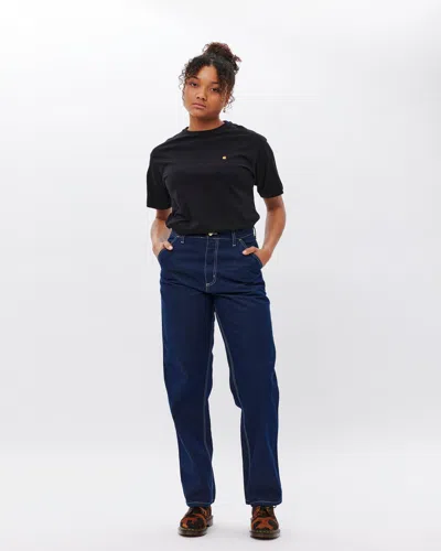 Carhartt Blue Simple Jeans In Blue