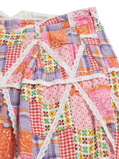 Engineered Garments Patchwork Shorts In Multi