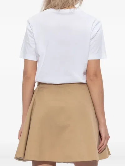 Marni Crew Neck Short Sleeves Top In White